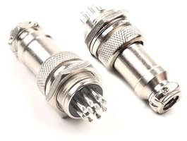 GX16 Mutter Typ 2/3/4/5/6/7 Pin Männlich + Weiblich 16mm Rund Luftfahrt Buchse Draht Panel Stecker 1Pcs(GX16-4L)