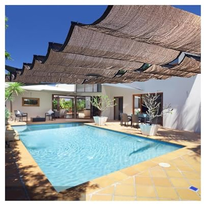 GXXINGIN Voile d'ombrage rétractable en Forme de U pour pergola, Protection Solaire de Remplacement pour Pare-Soleil ondulé, 1 m de Largeur