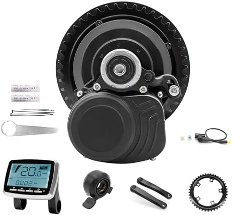 ESOULBIKE TSDZ2B 36V 250W E-Bike-Umrüstkit – TongSheng Hochwertiger Mittelmotor-Antriebssatz mit Drehmomentsensor (VLCD5)