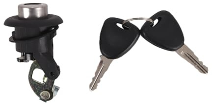 Gutol Serrure de coffre arrière 905020198R avec 2 clés, compatible avec les modèles Dacia Logan, Sandero, Duster, Symbol et Joy (2008-2013). Remplacement direct.