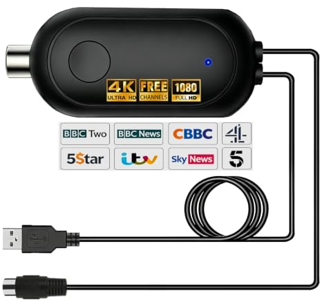 CSUXYD TV Aerial Booster, High Gain TV Signal Booster, USB Powered | Boost weak TV signals with adjustable reception range, USB plug-and-play power supply, TV Signal Booster Aerial Amplifier