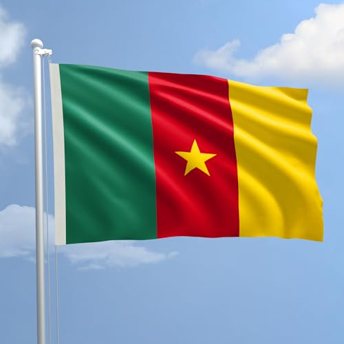 Flagge Kamerun in maritimer Stoff 150 x 220 – Dem Production