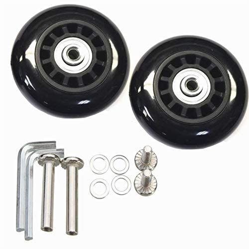 Rhinenet Paar Ø 68mm Gepäckräder Gepäckrad Ersatz Wheels Rad Räder Gummi Kofferräder Koffer Räder für Gepäck Koffer