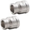 Horiznext 1-3/4 Female Reducer Fitting，stainless steel double connector used in water pipe system of garden,drain,home,plumbing,machining (2 pcs)