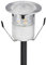 CHNXU LED Bodeneinbauleuchten Aussen 0.6W Terrassen Einbaustrahler Ø30mm DC12V LED Boden Licht Warmes Weiß IP67 Wasserdicht LED Einbauleuchten Deckenstrahler für Küche Garten Treppen Bad Balkon