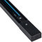 POPP® Carril monofasico 1 metro Accesorio para carril LED en manofasico superficie aluminio color negro (Negro 1 metro)