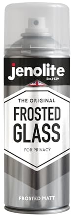 JENOLITE Mattes Glas Sprühfarbe | DECKEND | Halbtransparenter Sprühnebel für Fenster & Türen | Mattes Finish | Für zusätzliche Privatsphäre | 400ml