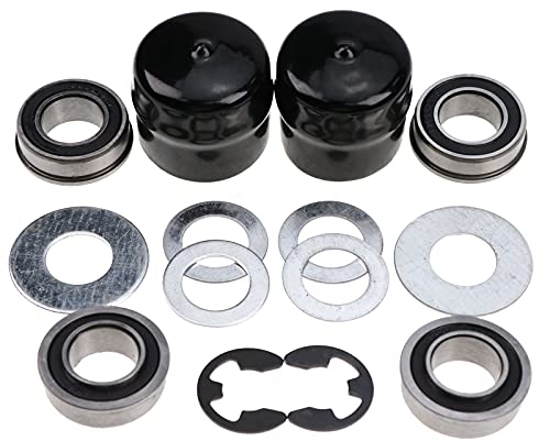 DVPARTS Rasentraktor Achse Hardware Kit Vorderradbuchse auf Lager Umbausatz 532124959 532175039 532009040 für Husqvarna Craftsman Poulan