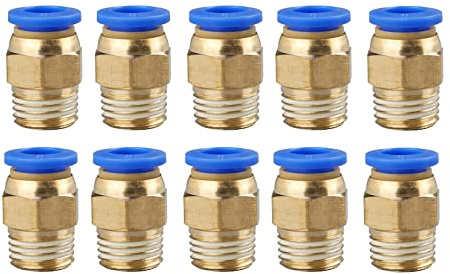 Anawakia Connecteur Rapide d'air raccords Pneumatiques Connecteur Raccords Rapides 8mm PT1/4 PC8-02 (10)
