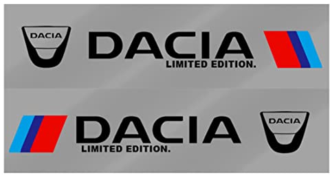 2pcs Auto Emblem Seite Dekorativer Aufkleber, AutozubehöR, FüR Dacia Duster Logan Sandero Lodgy Stepwa Mcv 2