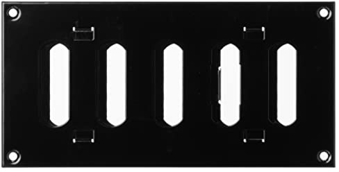 200x100mm Schwarz Metall Lüftungsgitter mit Verschließbaren Lamellen - Abluftgitter - Gitter für Belüftung