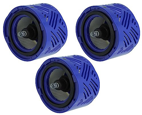 vhbw 3x filtro compatibile con Dyson SV09, DC58, V6, DC74, DC62, V6+, DC59 aspirapolvere - filtro HEPA post-motore lilla