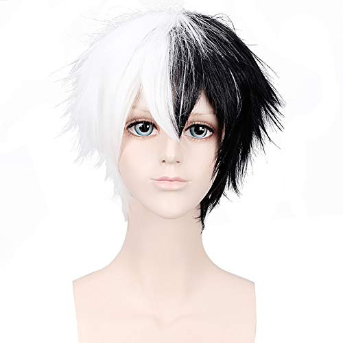 ydound Anime Coser Wig Cosplay Perücke Anime Cosplay, Perücke mit kostenloser Perücke, Monokuma-Perücke (Farbe: Mioda Ibuki) (Farbe: Monokuma)