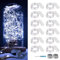 12 Stück 30er LED Micro Lichterkette Batterie-betrieb, 3M Kupferdraht Lichterkette String Fairy Lights, Wasserdicht Lichterketten für DIY Weihnachten Hochzeit Party Festival Dekorationen, Kühlweiß