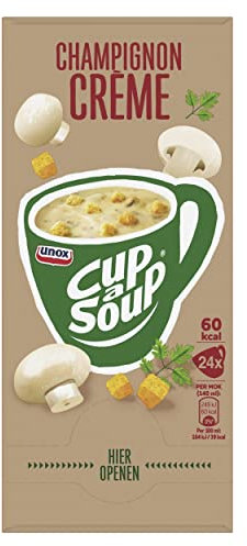 Unox | Cup-a-Soup | Champignon | 24 x 140 ml | Omdoos 4x