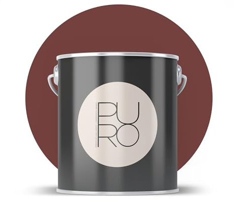 livingwalls PURO Premium Peinture murale c2021 – Peinture de peintre avec un très haut pouvoir couvrant – Peinture d'intérieur mate de qualité supérieure Rouge – 5 l