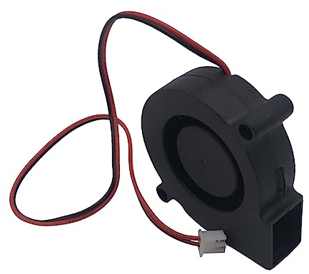 NUOBESTY 2 Stück Hydrauliklager Kühlventilator 12v Dc 5015 Radiallüfter aus Kunststoff mit Superleisem Betrieb und Einfacher Installation für 3d-drucker Zubehör