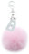 Xsclpomddy Pom Pom rosa. Schlüsselbund künstliche weiche Kaninchenhaar Taschenanhänger Ball Schlüsselanhänger mit Buchstabe A-Z für Handtasche Dekoration,pink B