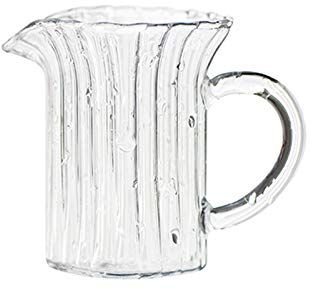 Gravy Sauce Boat Household Heat-Resistant Glass Teapot Daily Fruit Juice Drink Can British Coffee Milk Jug Microwave-Heated Milk Cup, Suitable for Family Cafes Saucer Stand (A Square Bottom) (A Squar