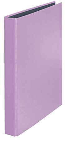 Original Falken 10er Pack PastellColor Ringbuch. Made in Germany. 2-D-Ring-Mechanik DIN A4 Füllhöhe 25 mm Flieder-Lila Kalender Organizer Ring-Ordner Hefter Plastikordner ideal für Büro und Schule