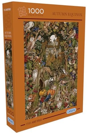 The Art File Autumn Equinox | 1000 Piece Jigsaw Puzzle | Beautiful Woodland Castle | Sustainable Puzzle for Adults | Premium 100% Recycled Board | Great Gift | Gibsons Games B Corp