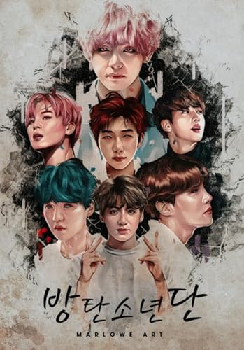 HfmQuisutron Jigsaw Puzzle 1000 Teile Bangtan.Boys Group Band Bt.S Posters Buntes Geschicklichkeitsspiel Für Die Ganze Familie Erwachsene Zw203Qv