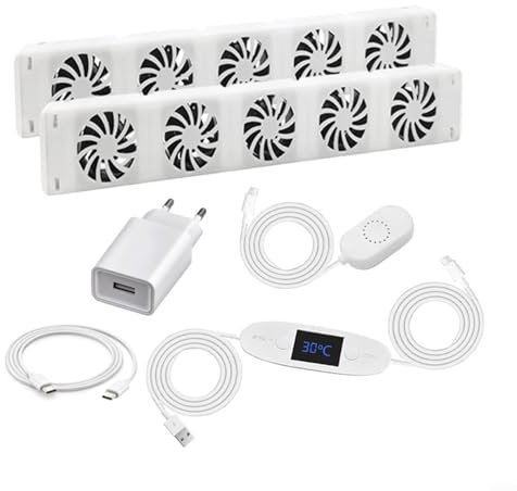 URPIZY Heizkörper Ventilator, Intelligenter Heizkörperverstärker Erhöhen Die Effizienz,Heizkörper Ventilator Heizungsventilator,Smartes Heizgebläse Für Heizungen(MXRV-202)