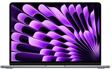 Apple 2024 MacBook Air 13 Portatile con chip M3: display Liquid Retina da 13,6, 16GB di memoria unificata, 256GB di archiviazione SSD, CPU 8-core e GPU 8-core. Grigrio siderale