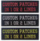 Misscase Customized Name Patch, Personalized Removable Tactical Patches Hook and Loop, Printed Military Name Patches for Dog Harness, Backpacks, Jacket (2 Line PG)