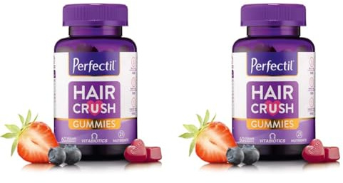 Perfectil Hair Crush Vegan Vitamin Gummies (Pack of 2)