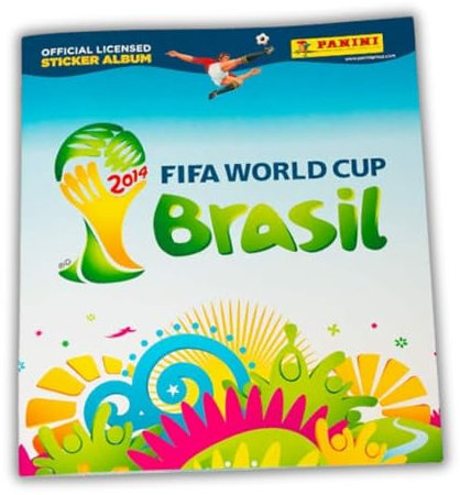 Panini WM 2014 Brasilien | Leeres Stickeralbum | Original Sammelheft zur Fußball-Weltmeisterschaft 2014