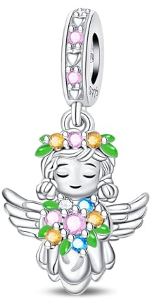 YIXUAN Kompatibel mit Pandora Armbändern 925er Silber passt für Halsketten Anhänger Perlen und Charm-Schmuck als Geschenk für und Freunde