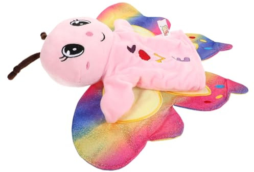 FIXOSHEE Kuschelige Schmetterling Handpuppe aus Plüsch Interaktives Tierhandpuppe für Kreatives Storytelling und Fantasievolles Vorschulspiel Fördert Eltern Junge Mädchen Kommunikation