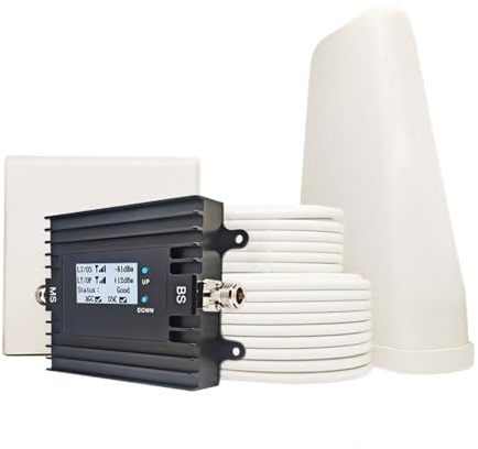 Amplificatore Di Segnale For Cellulare For Casa, 4G, 5G, 700 MHz, 2100, Ripetitore LTE B1 B28, LCD, Gestione Remota Tramite App Copertura più ampia(900-1800Mhz B8-B3)