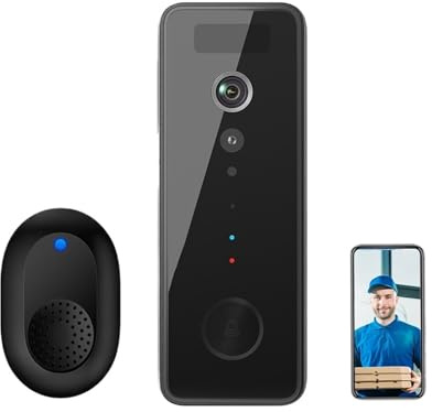MOOILKO 5G 2.4G 1080P WiFi Video Doorbell Dual Band Wireless Door Bell Smart Waterproof APP Remote Intercom Wide View