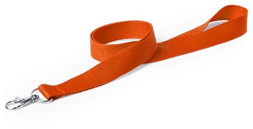 Trageschnur für Identifikationspässe, mit Karabiner aus Metall,10 Stück. 50 cm. largo x 2 cm ancho orange