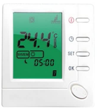 Wärmer System Room thermostat designed for valve actuator 7-day programmable