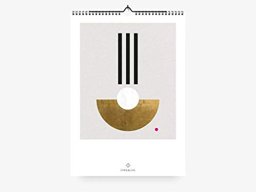 Wandkalender - GEOMETRY - A3 - typealive - perfekt als Geschenk zu Weihnachten oder Geburtstag