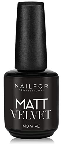 NAILFOR Matt Velvet Top Coat Matt Soft Touch Versiegelungsgel 15 ml - Made in USA