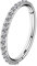 OUFER 16G Rostfreier Stahl Knorpel Ohrringe Fünf Petal Clear CZ Blume Tragus Helix Earrings Knorpel Ohrstecker steel-18G-12mm