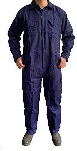 Turners Arbeitsoverall für Herren, Arbeitsoverall, Marineblau, für Lager, Garage, Studenten, Arbeitskleidung, navy, L
