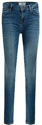 LTB Damen Jeans Nicole Skinny Fit - Grau - Taissa Wash Baumwolle Stretch