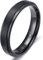 Zakk Ring Herren Damen Titan Verlobungsringe Eheringe Trauringe Schwarz Gebürstet 4mm 6mm 8mm(Schwarz-4mm, 48 (15.3))