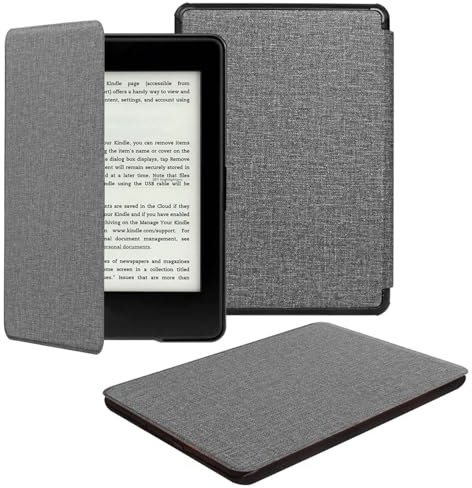 Kindle Paperwhite 4-Hülle aus Stoff (8 Farben), kompatibel mit der 10. Generation (2018),JMH Schutzhülle mit Auto Wake/Sleep