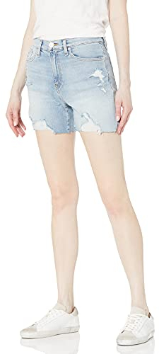 HUDSON Damen Devon Biker hoher Taille Jeans-Shorts, Lift Me Up, 30