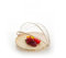Xshelley Panier rond en bambou avec couvercle, légumes, fruits, pain, panier de rangement (36 cm de diamètre)