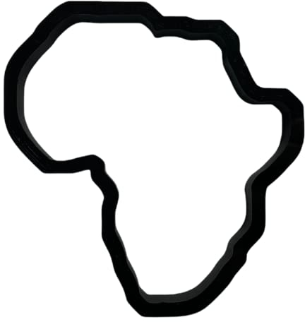 Afrika Ausstechform mit leicht zu schiebendem Design, für Babypartys, Arbeitsveranstaltungen und Geburtstagsfeiern (10,2 cm)