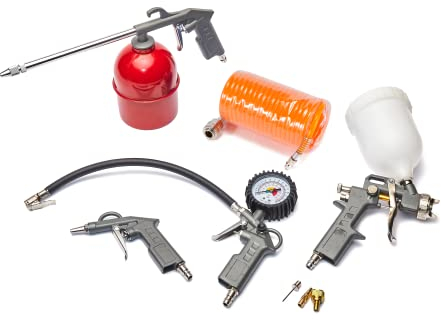 Air Compressor Accessories Tool kit Garage 8piece Compressed Air Set