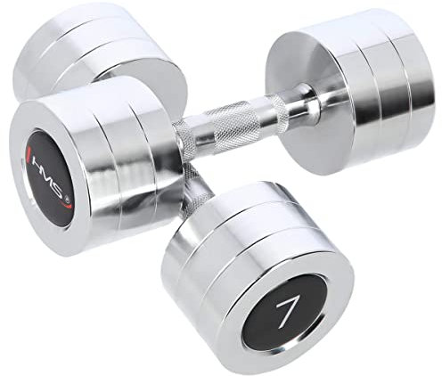 HMS Kurzhanteln Verchromt 2 Stück, Größe:7kg