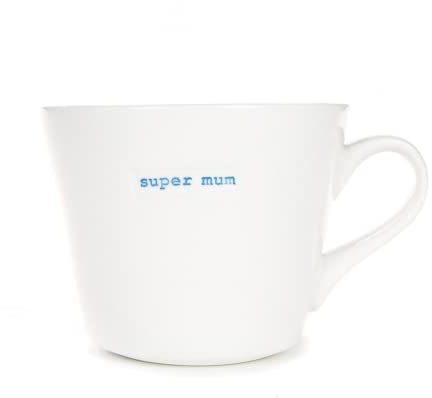 Statement Henkeltasse super mum blau 380 ml Keith Brymer Jones Kaffee-Tasse
